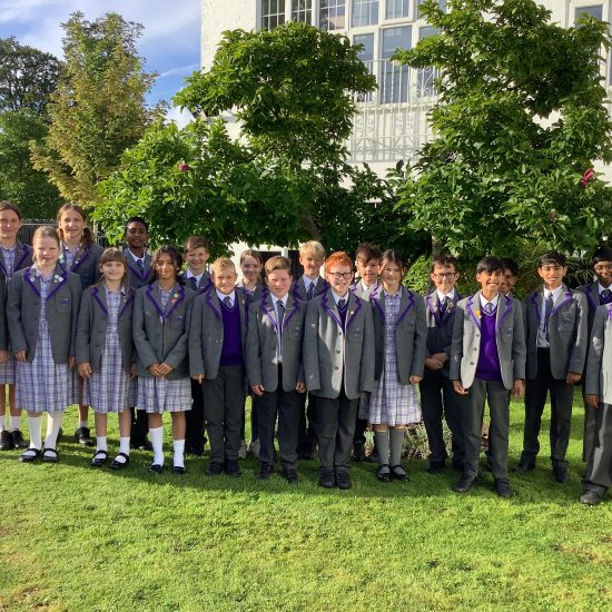 A group photo of year 6 students from Banstead Prep
