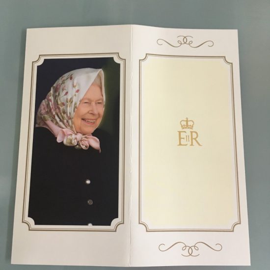 Thank you letter from the Queen